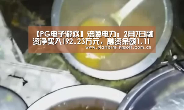 【PG电子游戏】涪陵电力:2月7日融资净买入192.23万元,融资余额1.11亿元(图2) PG电子中国